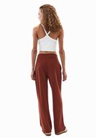 Bayan Kiremit Modal Straight-Fit Pantolon