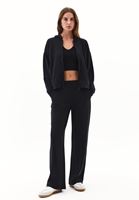 Bayan Siyah Modal Straight-Fit Pantolon