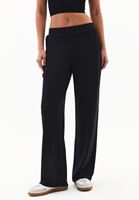 Bayan Siyah Modal Straight-Fit Pantolon