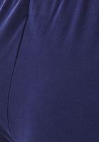 Women Navy Modal Mid Waist Culotte Trousers