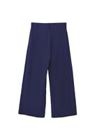 Women Navy Modal Mid Waist Culotte Trousers