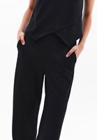 Bayan Siyah Modal Straight-Fit Pantolon