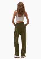 Bayan Yeşil Modal Straight-Fit Pantolon