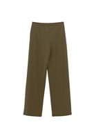 Bayan Yeşil Modal Straight-Fit Pantolon