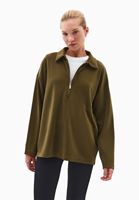 Bayan Yeşil Modal Oversize Sweatshirt