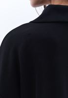 Bayan Siyah Cep Detaylı Sweatshirt ( MODAL )