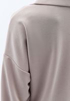 Bayan Bej Cep Detaylı Sweatshirt ( MODAL )