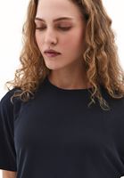 Women Black Modal Crew Neck T-Shirt