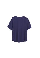 Women Navy Modal Crew Neck T-Shirt