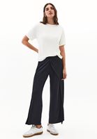 Women Cream Modal Crew Neck T-Shirt