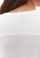 Women Cream Modal Crew Neck T-Shirt