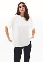 Bayan Krem Modal Oversize Tişört