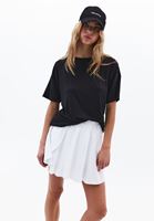 Women Black Modal Crew Neck T-Shirt