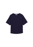 Women Navy Modal Crew Neck T-Shirt