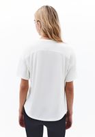 Women Cream Modal Crew Neck T-Shirt