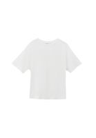 Women Cream Modal Crew Neck T-Shirt
