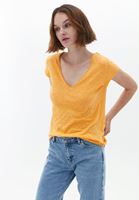 Pamuklu Tişört ve Skinny-Fit Pantolon Kombini