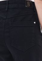 Bayan Siyah Yüksek Bel Wide-Leg Pantolon