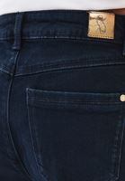 Bayan Lacivert Yüksek Bel Wide-Leg Pantolon