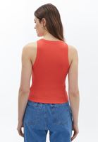 Bayan Turuncu Halter Yaka Atlet