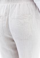Bayan Çok Renkli Keten Karışımlı Carrot-Fit Pantolon
