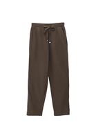 Bayan Kahverengi Keten Karışımlı Carrot-Fit Pantolon