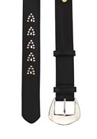 Women Black Large Buckle Belt