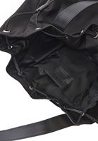 Women Black Ruched Handle Bag