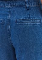 Bayan Mavi Orta Bel Wide-Leg Pantolon ( TENCEL™ )
