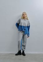 Bayan Mavi Denim Detaylı Jogger Pantolon