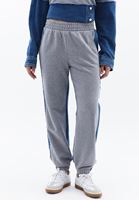 Bayan Mavi Denim Detaylı Jogger Pantolon