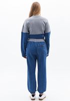 Bayan Mavi Denim Detaylı Jogger Pantolon