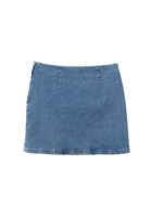 Women Blue High Waist Denim Skirt
