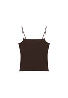 Women Brown Modal Strappy Tank Top
