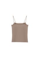Women Sand Beige Modal Strappy Tank Top