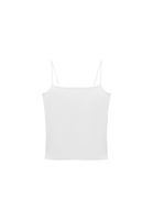 Women White Modal Strappy Tank Top