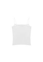 Women White Modal Strappy Tank Top