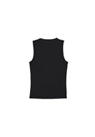 Women Black Modal Square Neck Tank Top