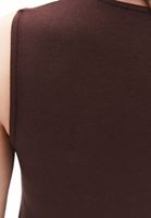 Women Brown Modal Square Neck Tank Top