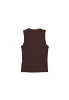 Women Brown Modal Square Neck Tank Top