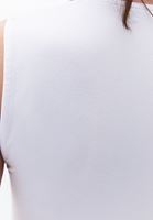 Women White Modal Square Neck Tank Top