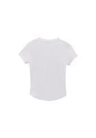 Women White Modal Button-Detail T-Shirt