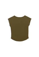 Women Green Modal High Neck T-Shirt