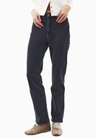 Bayan Gri Straight-Fit Denim Pantolon