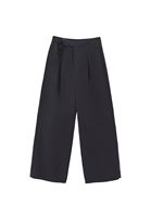 Women Black Modal Straight-Fit Trousers