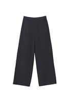 Women Black Modal Straight-Fit Trousers