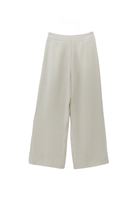 Women Cream Modal Straight-Fit Trousers