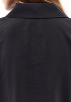 Women Black Modal Tie-Waist Oversized Shirt
