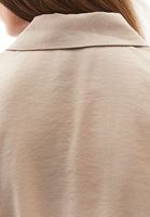 Women Beige Modal Tie-Waist Oversized Shirt