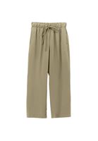 Women Green Modal High Waist Straight-Fit Trousers